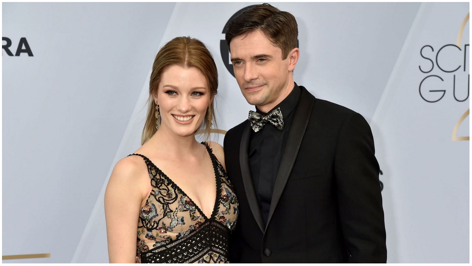 Ashley Hinshaw and Topher Grace married in 2016 (Image via Jeff Kravitz/Getty Images)