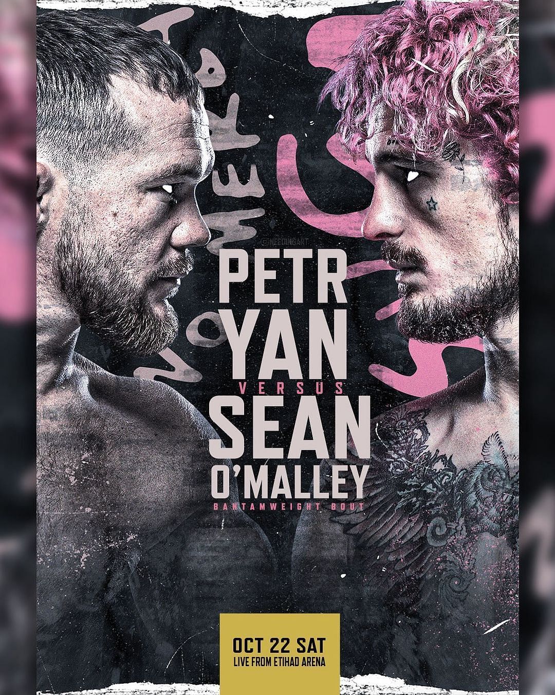 Yan vs. O&#039;Malley fan-made poster [Image via @needingart on Instagram]