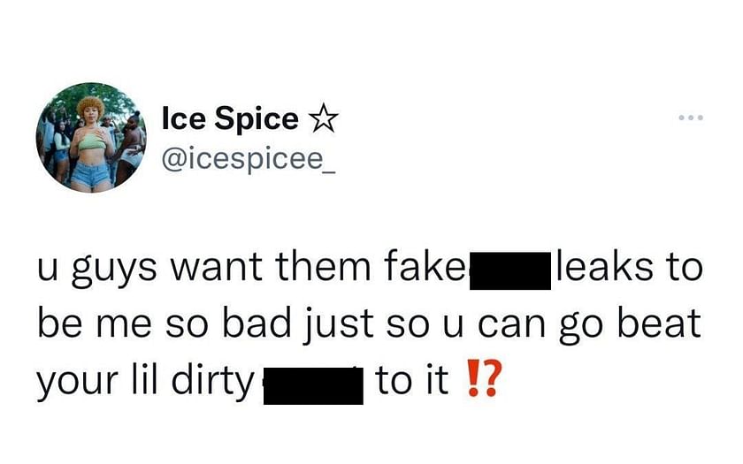 Ice Spice Twitter Leak Explained As Rapper Responds To Alleged Tape