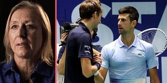 "He was in for a fight, he wanted to play" - Martina Navratilova on why Novak Djokovic was 'disappointed' to see Daniil Medvedev pull out of Astana Open SF