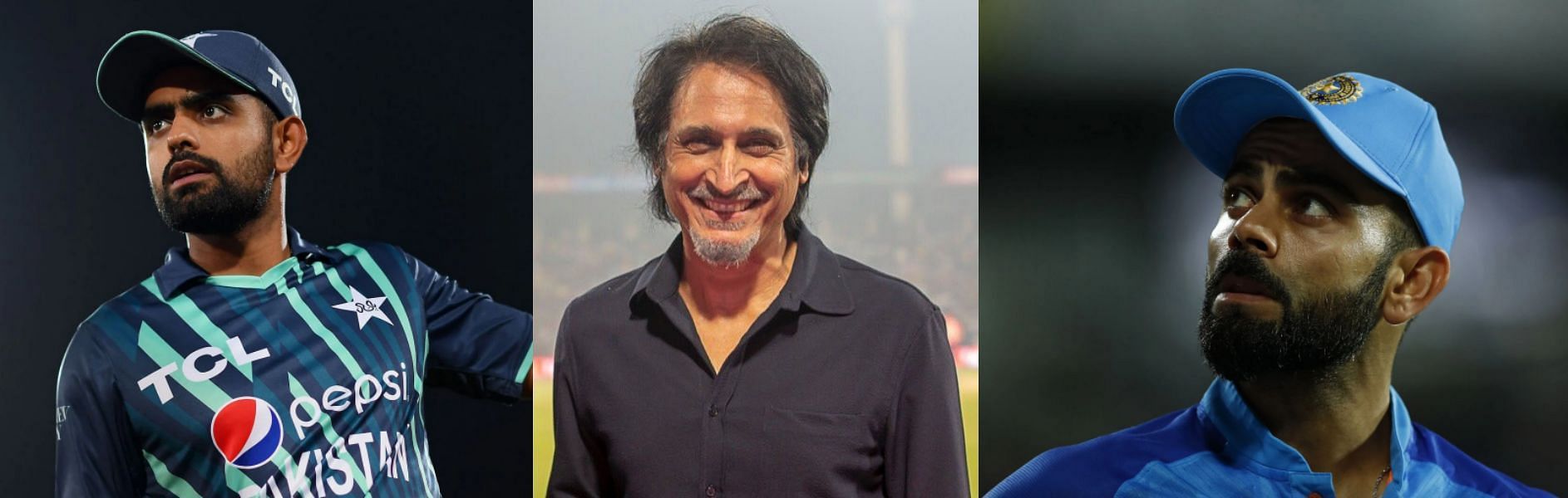 Babar Azam, Ramiz Raja, Virat Kohli