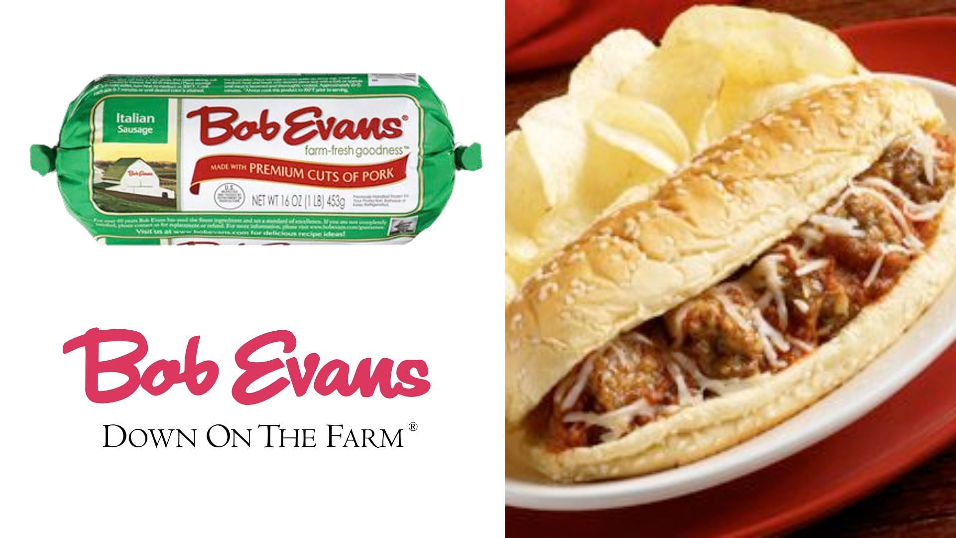Bob Evans recalls their Italian pork sausages (image via FSIS, Bob Evans)