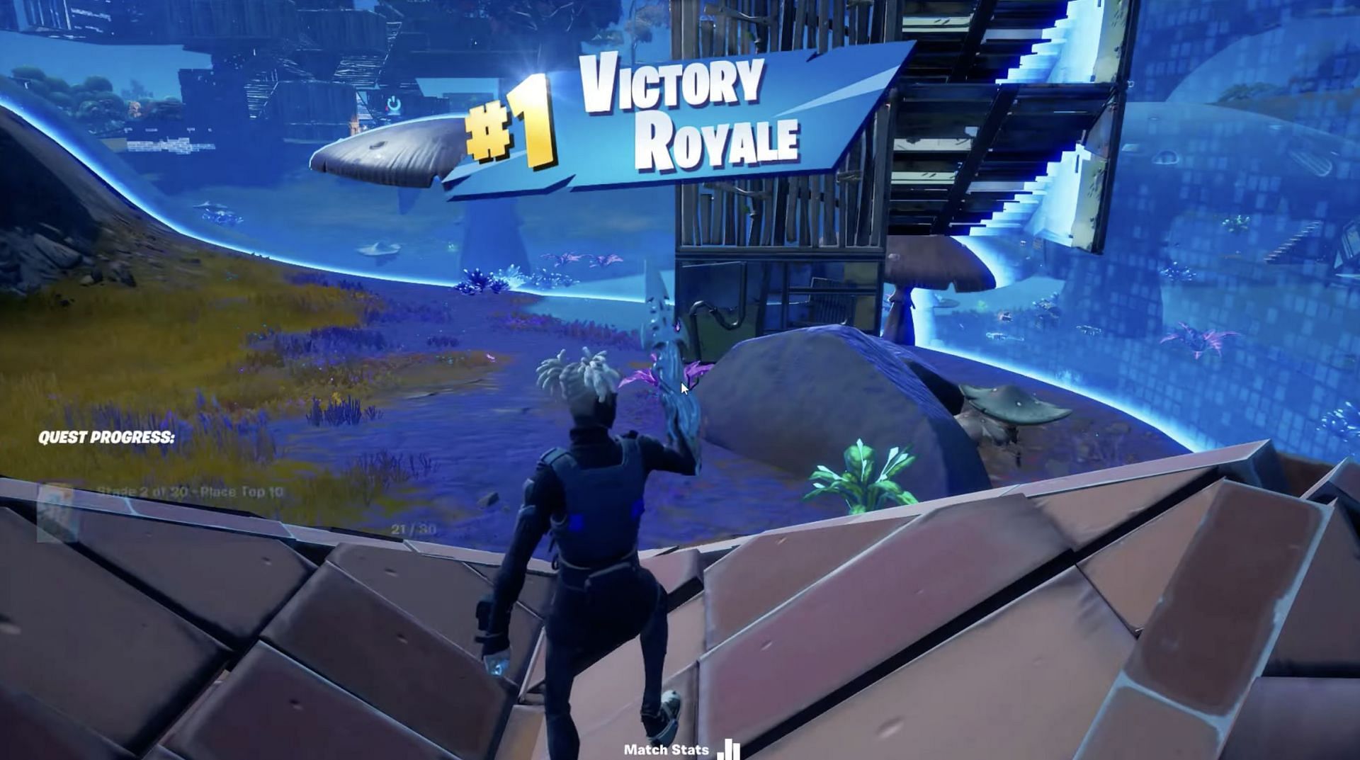 The Victory Royale will be given when the game is over (Image via GKI/YouTube)