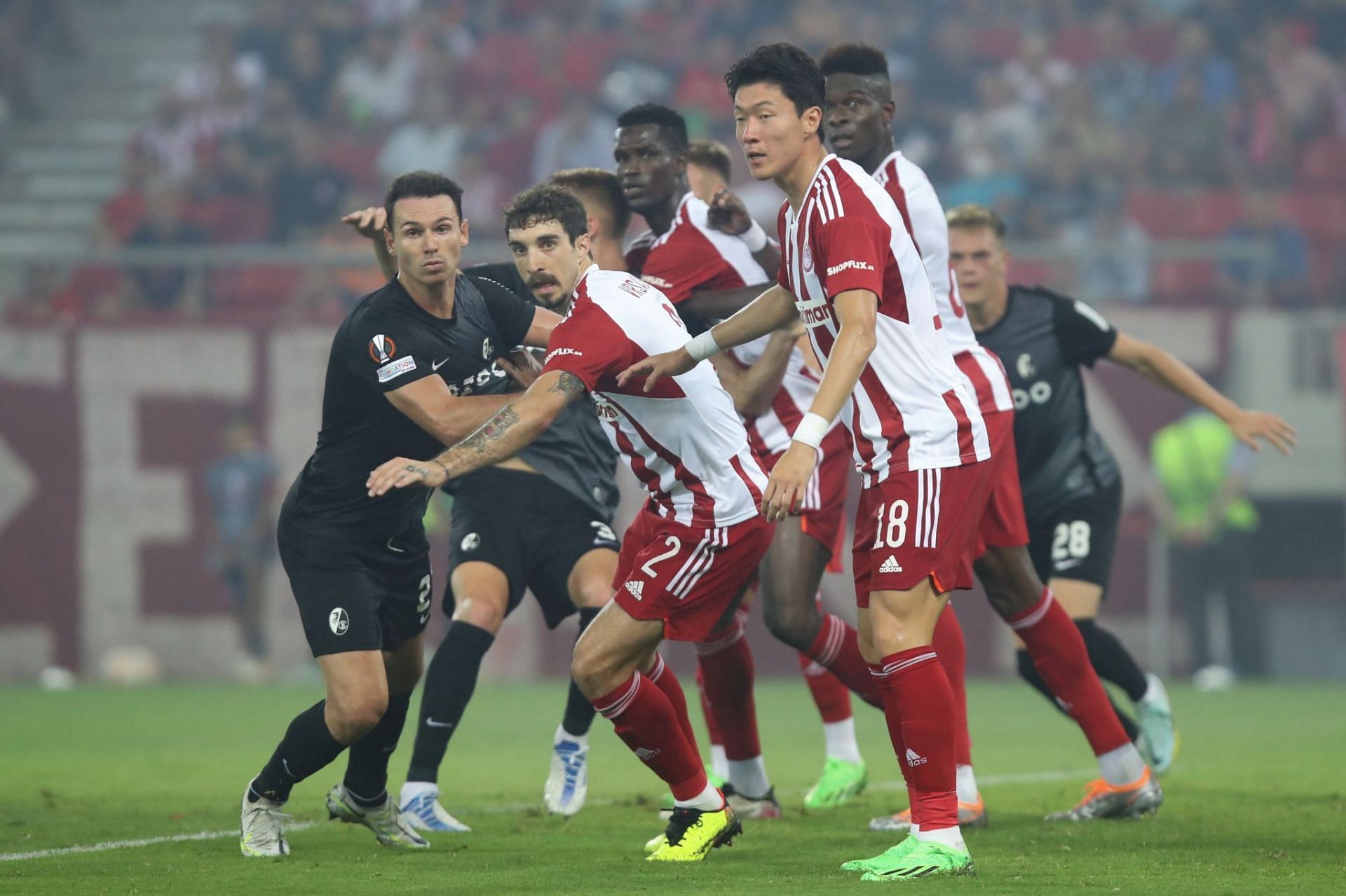 Freiburg and Olympiacos meet in the Europa League on Thursday