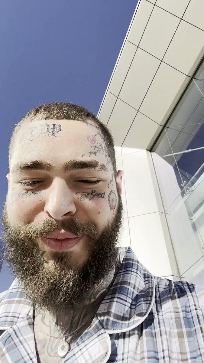 Post Malone Promises 88 Tattoo on Forehead for Dallas Cowboys