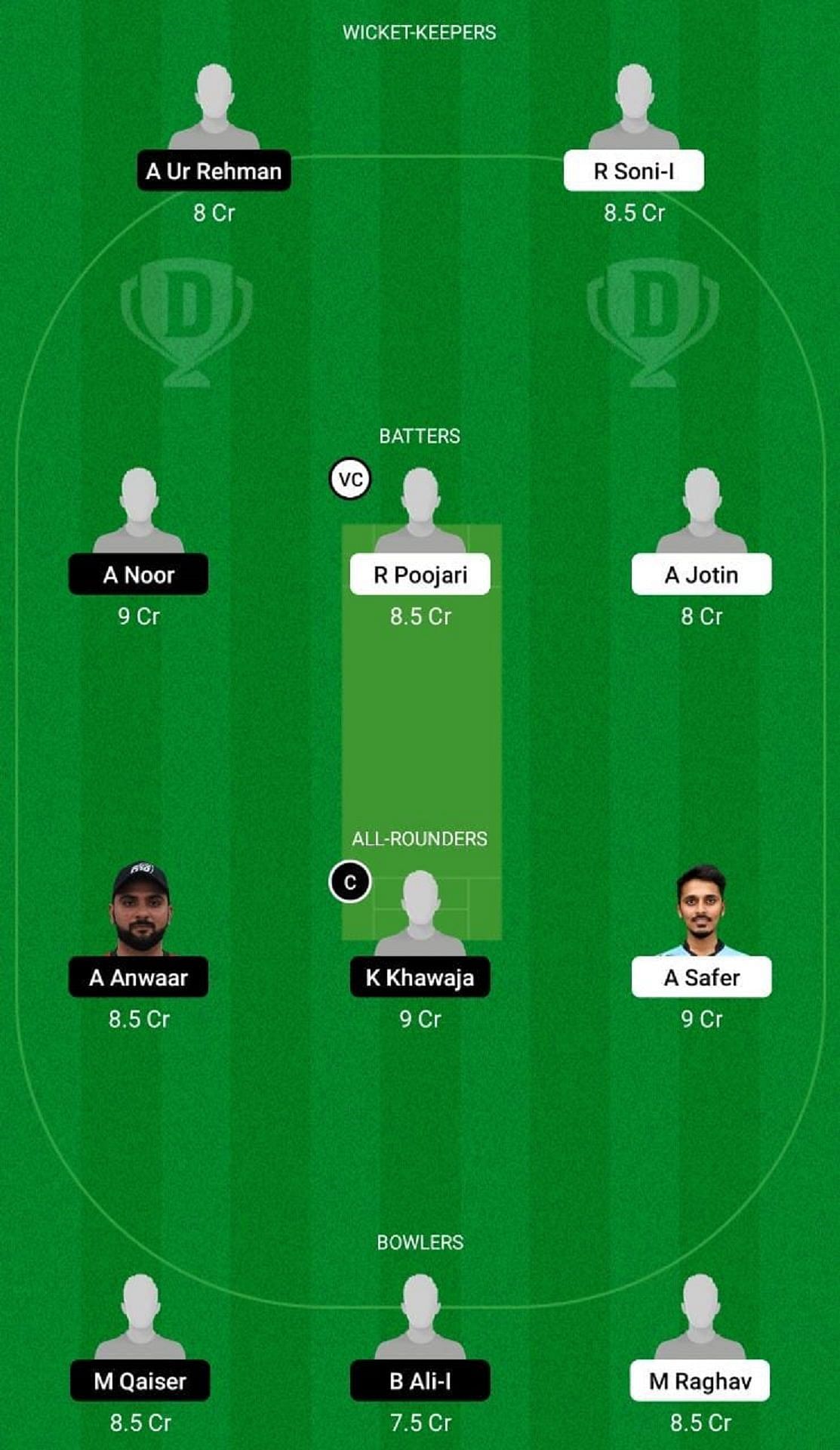 DDD vs MEM Dream11 Fantasy Tip - Head to Head League