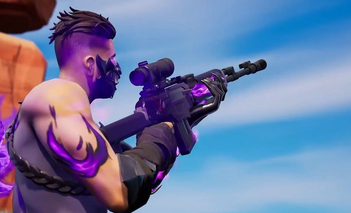 The next Fortnite update could bring the DMR Cobra weapon (Image via Epic Games)