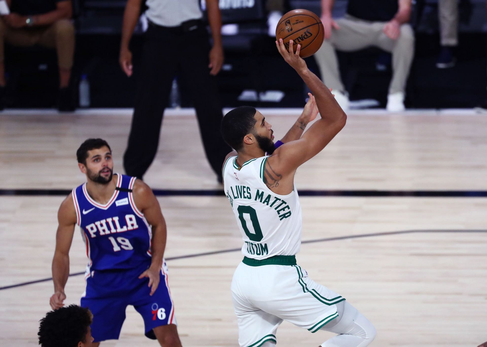 Jayson Tatum and the Celtics will open the next season (Image via Getty Images)