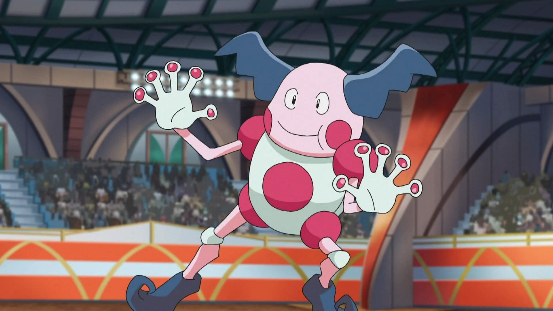 Mr Mime as it appears in the anime (Image via The Pokemon Company)