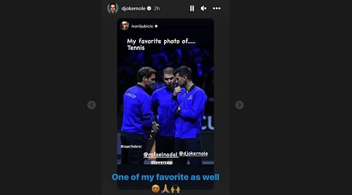 The 21-time Grand Slam champion reacts on Instagram.