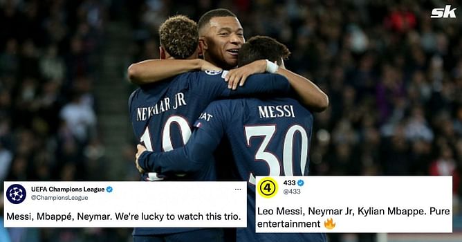 "Another night, another masterclass," "A privilege to watch them" - PSG trio of Lionel Messi, Kylian Mbappe and Neymar earn rave reviews for outrageous display in 7-2 demolition of Maccabi Haifa