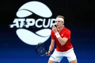 Denis Shapovalov at the 2022 ATP Cup.