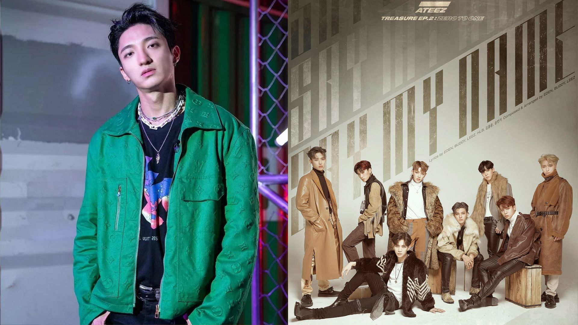 New Thing challenge creator VATA speaks his stance on the Say My Name plagiarism allegations (Images via Mnet and Twitter/ATEEZofficial)
