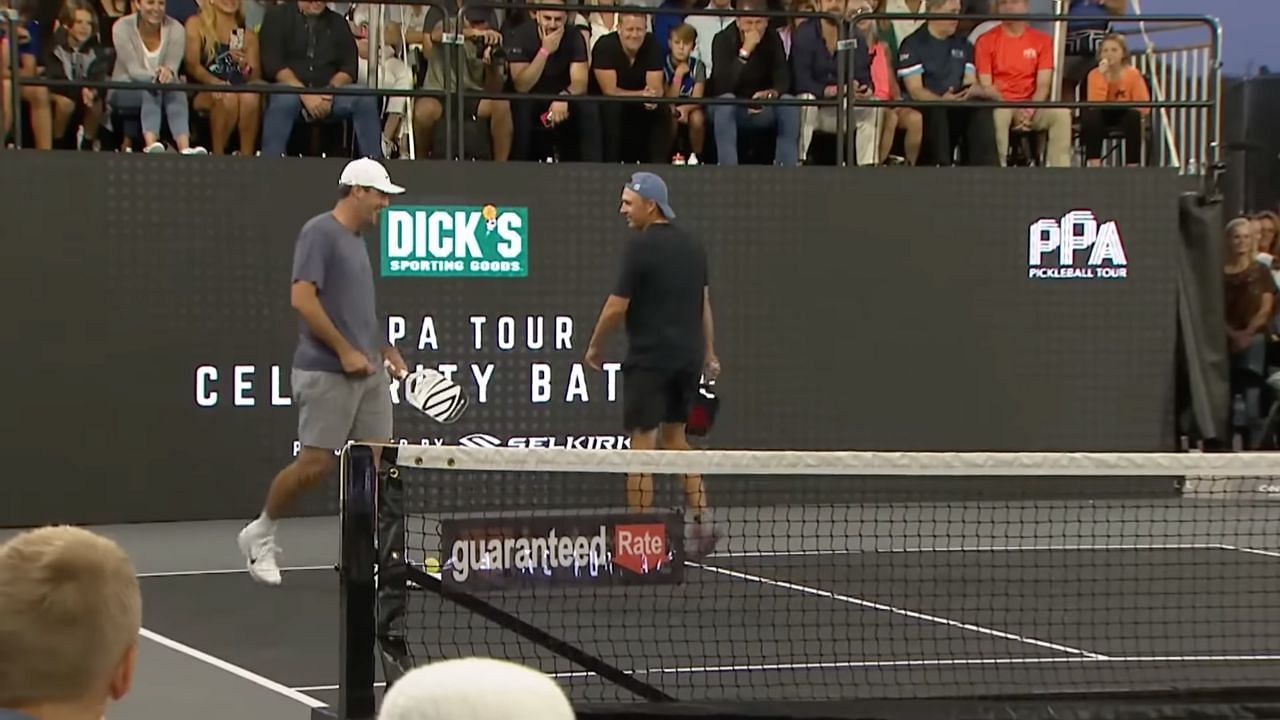 The two golfers on the court (Image via PPA on YouTube)