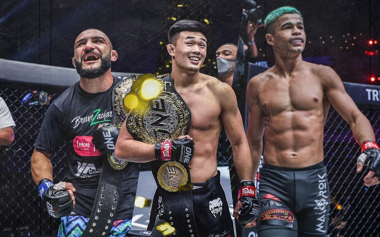 John Lineker (left), Christian Lee (middle), and Fabricio Andrade (right) [Photo Credits: ONE Championship]