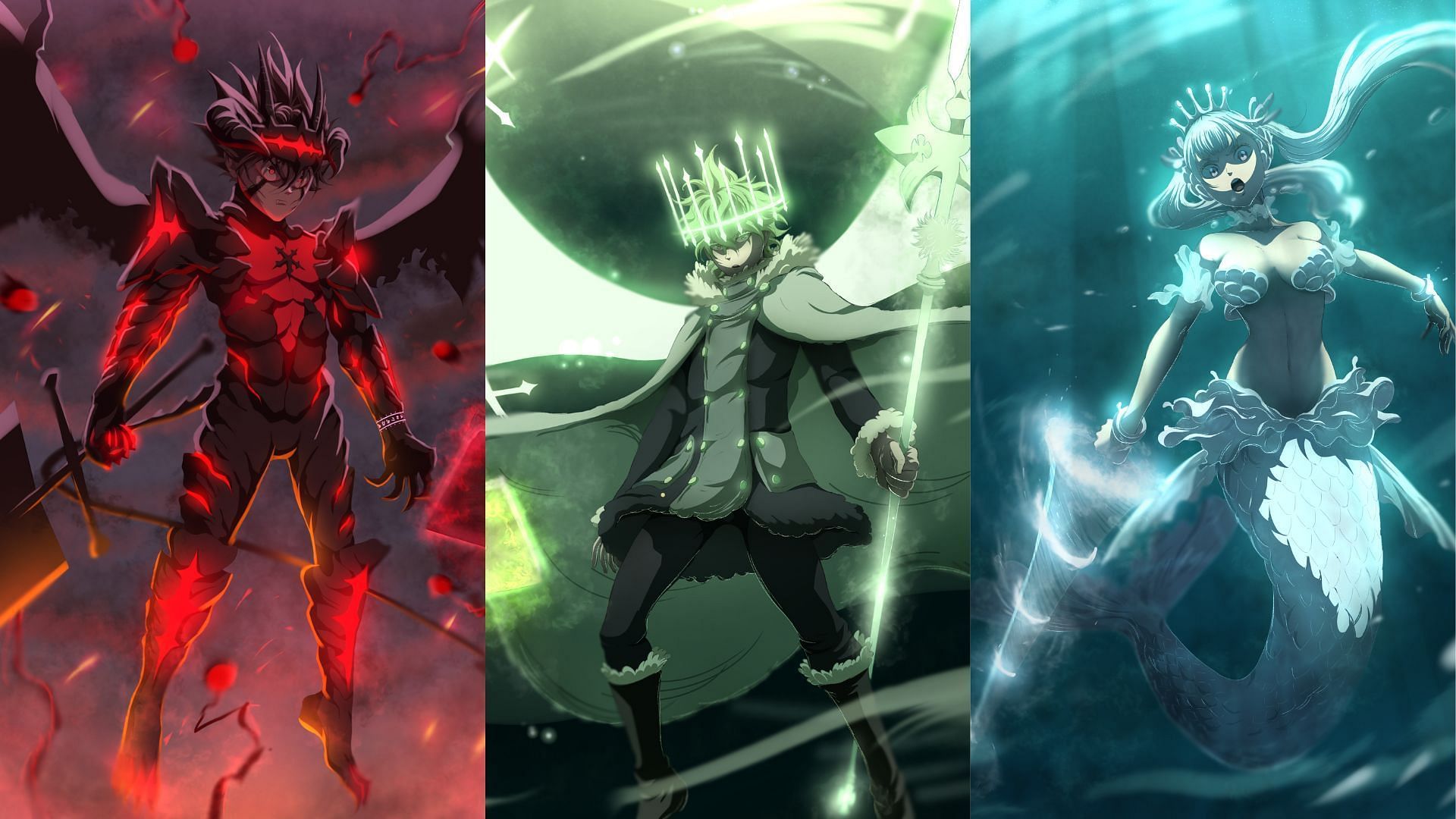 Wallpaper the demon, fantasy, the battle, Black Clover, Asta, Yuno