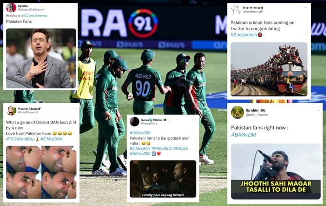 T20 World Cup 2022: "Abhi hum zinda hai" - Pakistani fans heave sigh of relief as Bangladesh eke out 3-run win over Zimbabwe