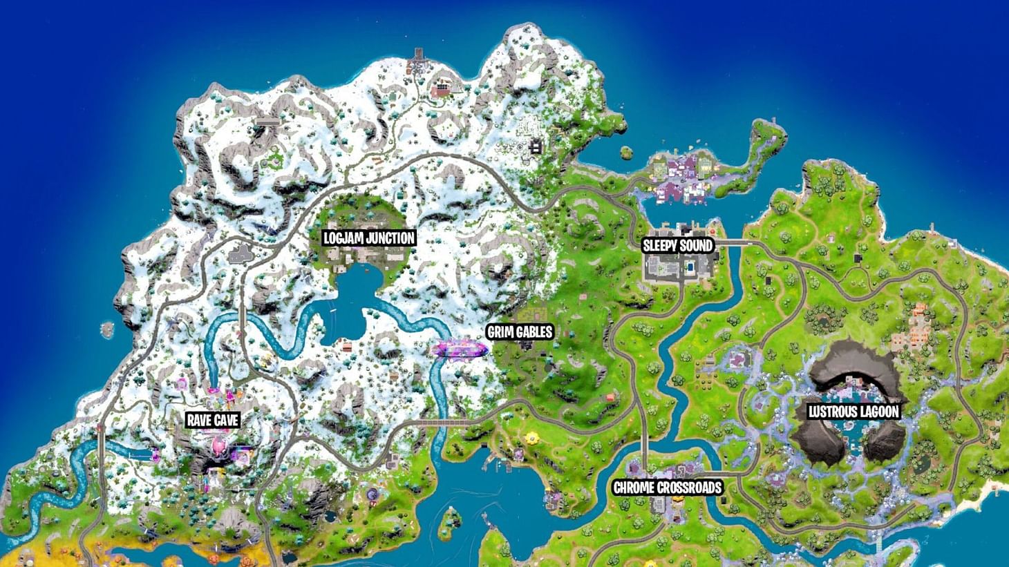 Every Major Fortnite Map Change In V22.10: Chrome Expansion, Tilted 