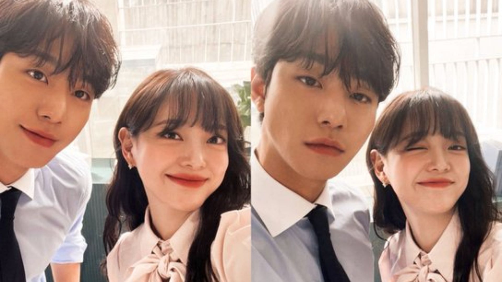 Business Proposal co-stars Ahn Hyo-seop and Kim Se-jeong will star in a CF together (Image via Twitter/@MIC_MIC_13)