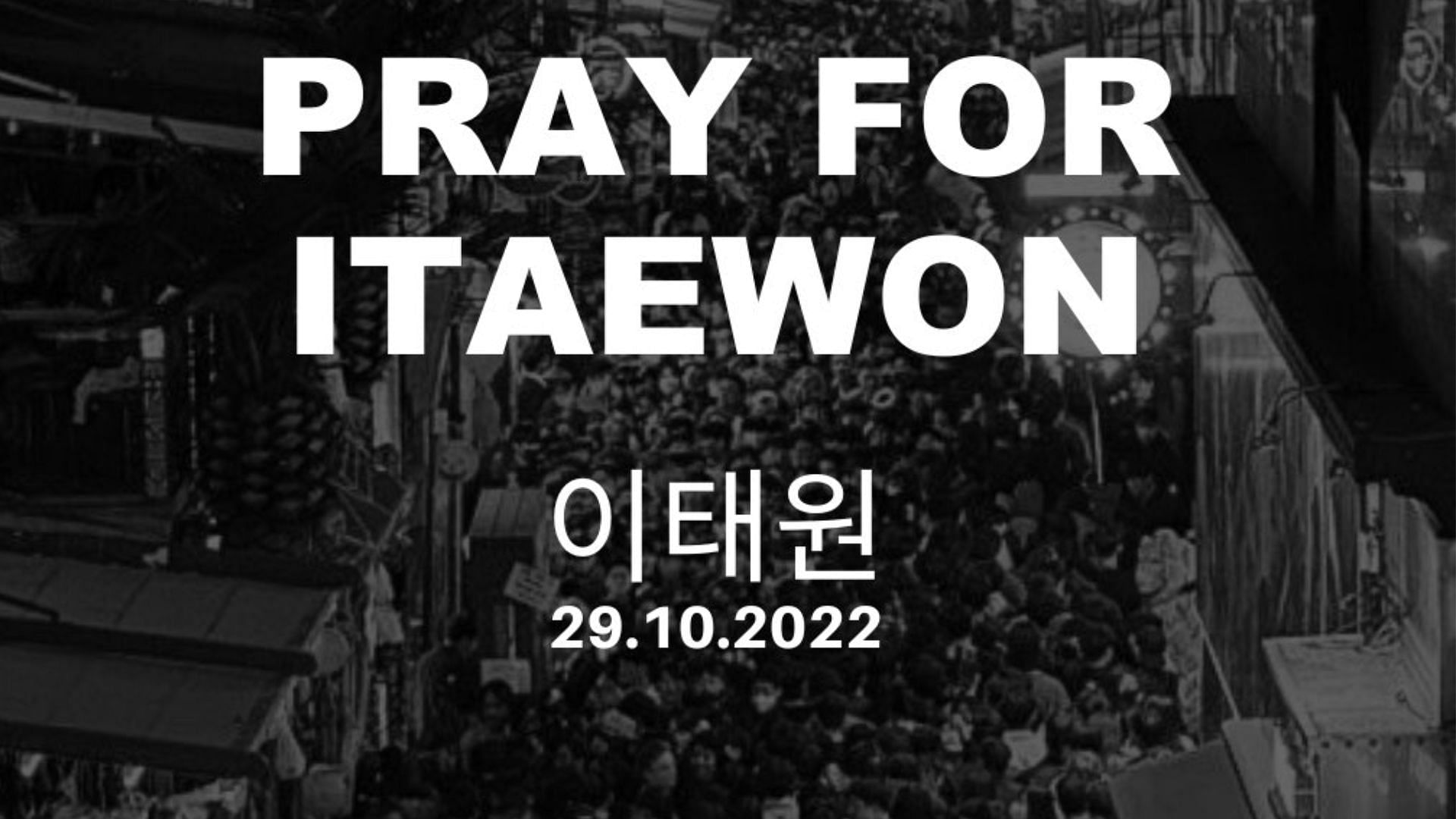 The aftermath of the Itaewon tragedy (Image via Twitter/Kpop_Herald)