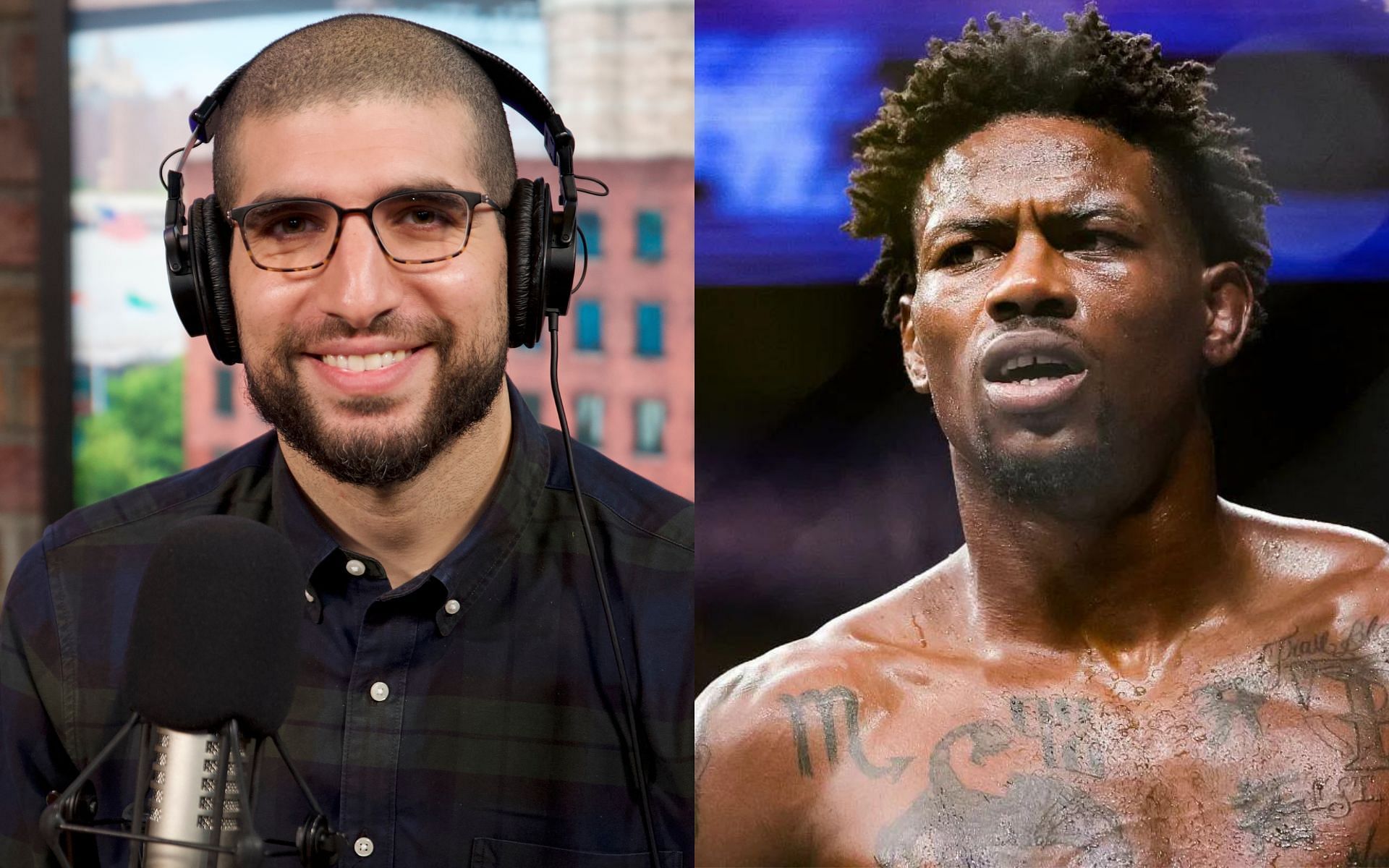 Ariel Helwani (left) &amp; Kevin Holland (right) [Photo credit: SBNation.com]