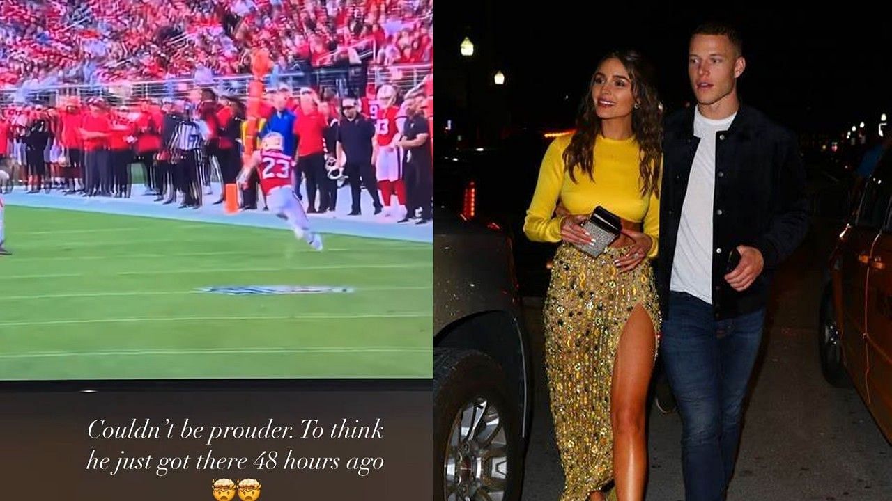 Olivia Culpo, Christian McCaffrey enjoy 'staycation' after 49ers win