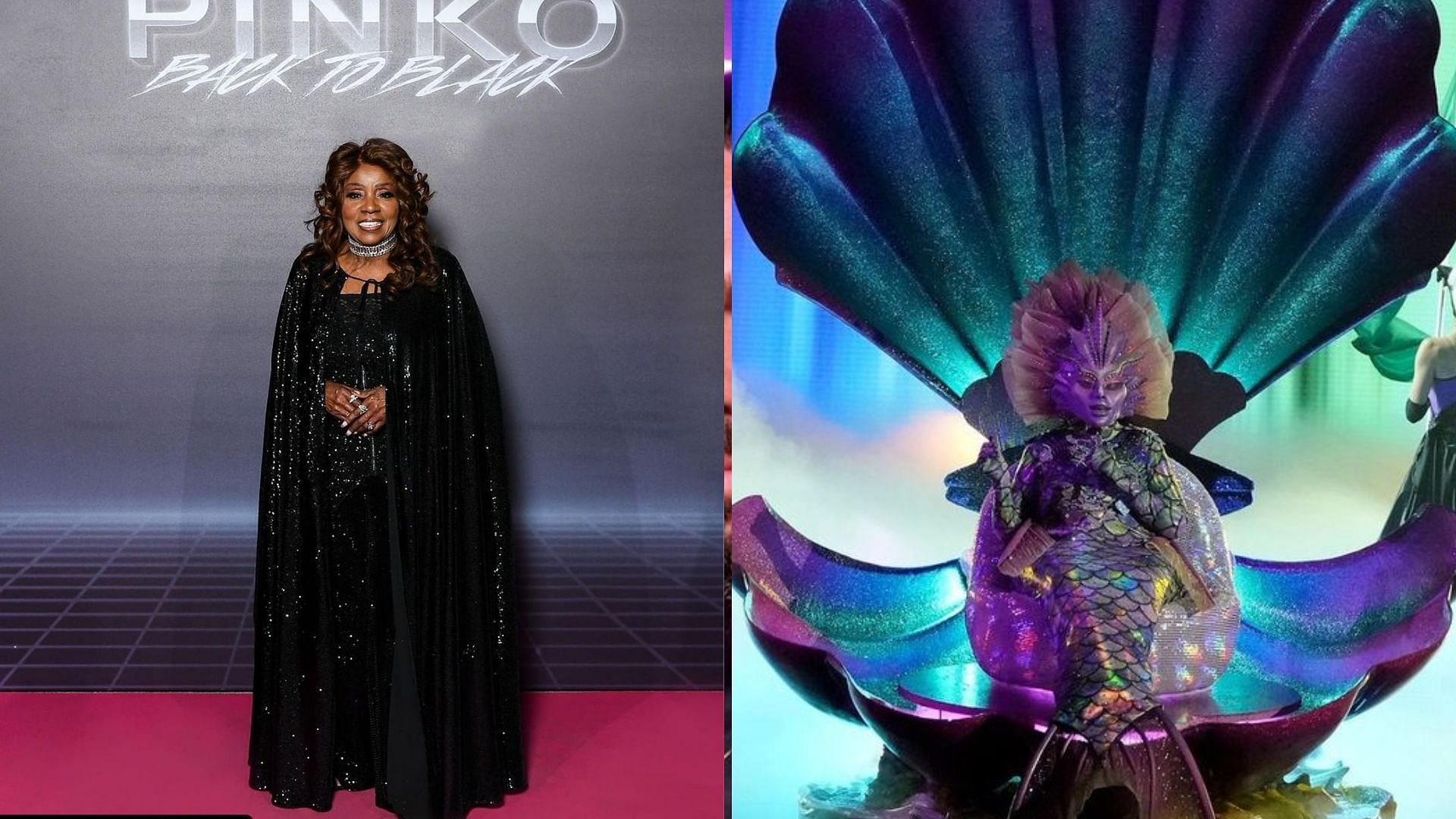 Gloria Gaynor/ The Mermaid from The Masked Singer (Image via Instagram/@maskedsingerfox, /@gloriagaynor))