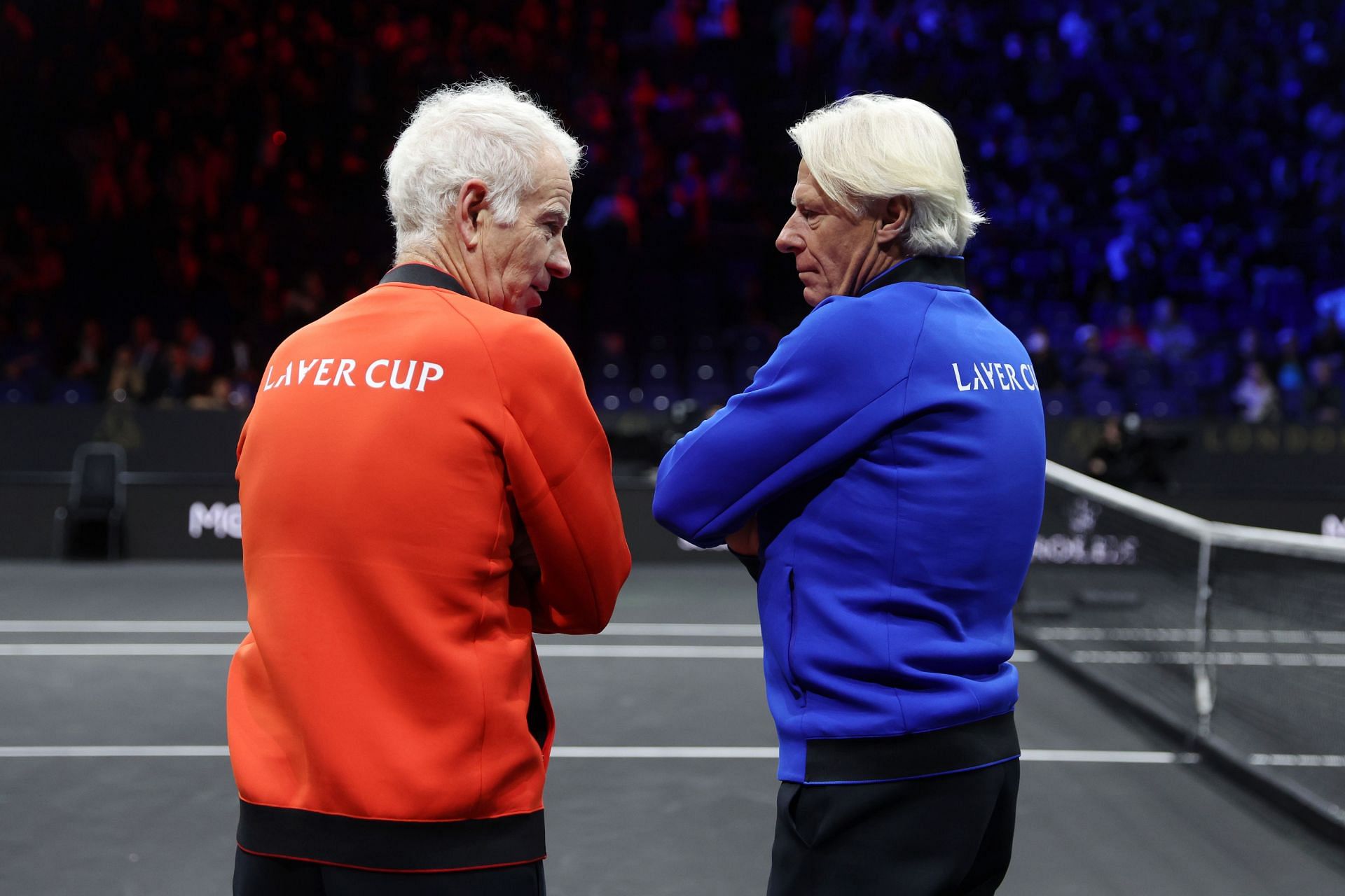 Bjorn Borg and John McEnroe at the Laver Cup