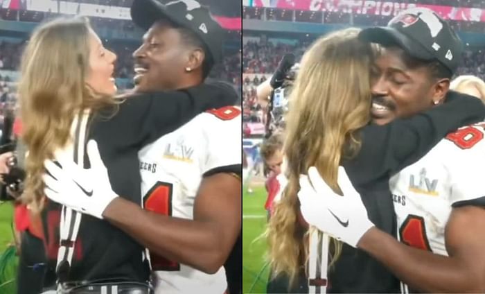 Antonio Brown Sells T-Shirts With Photo Of Gisele Bündchen