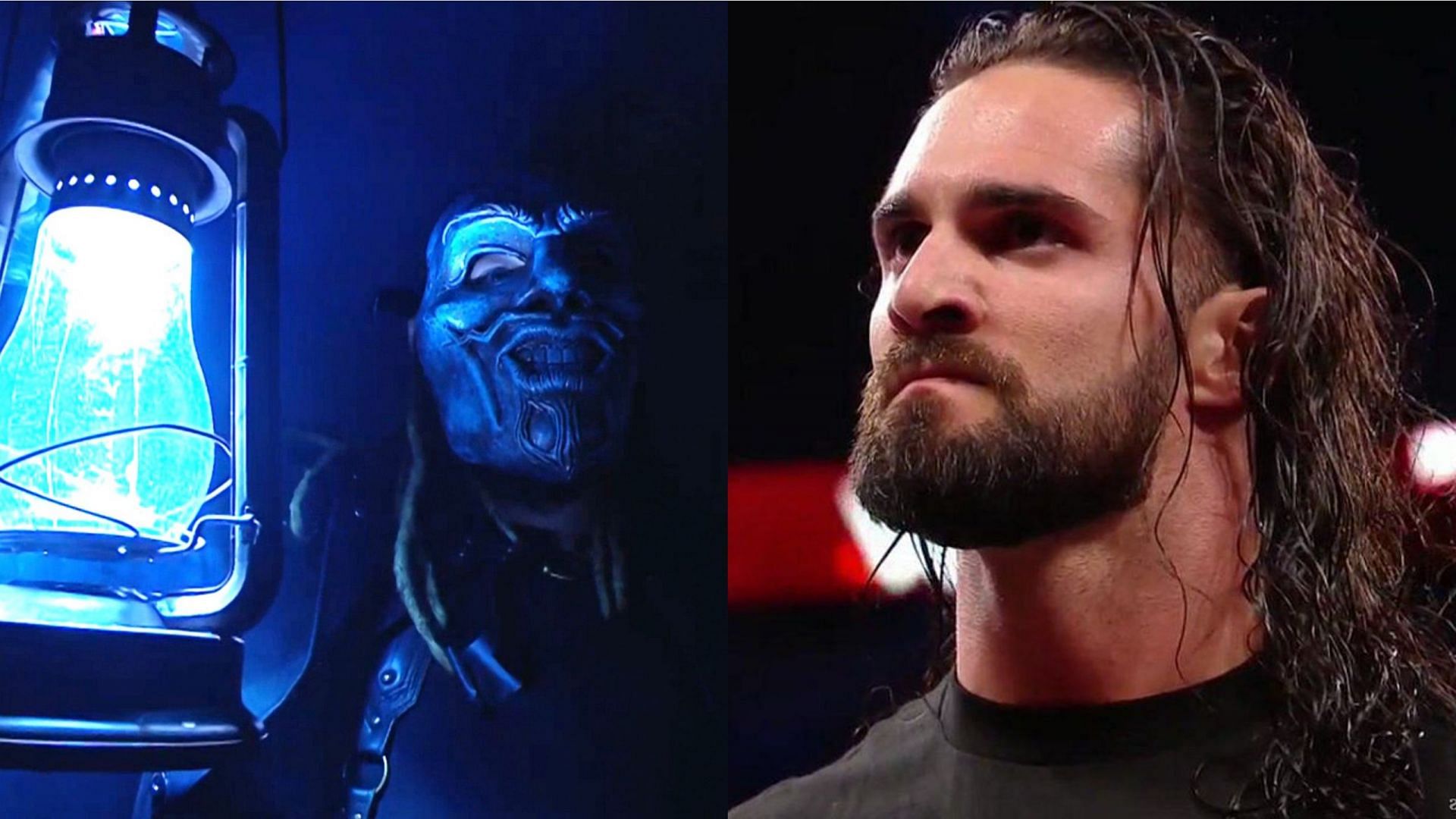 Bray Wyatt (left); Seth Rollins (right)
