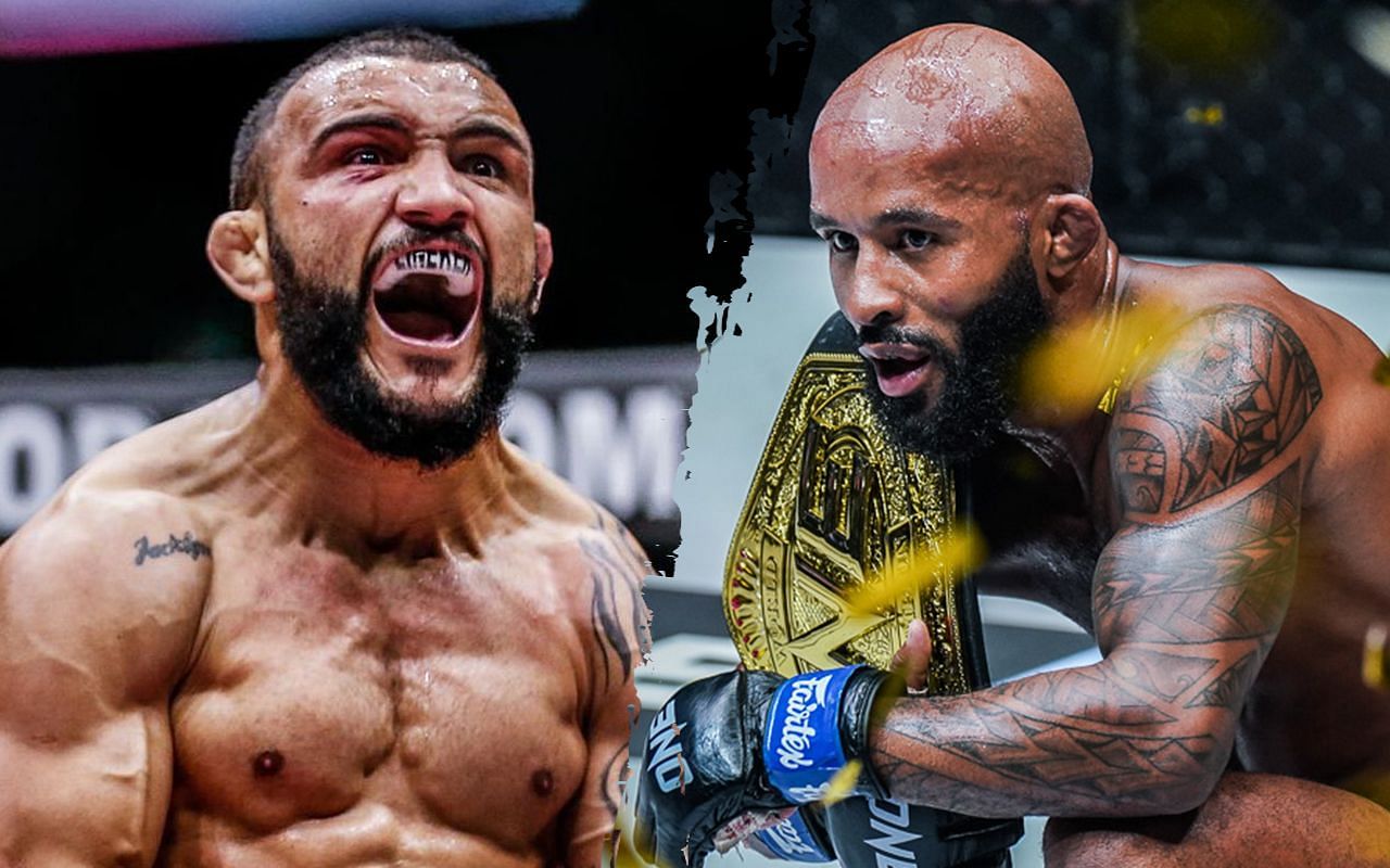 John Lineker (L) wants to have a world champion vs. world champion match against Demetrious Johnson (R). | Photo by ONE Championship