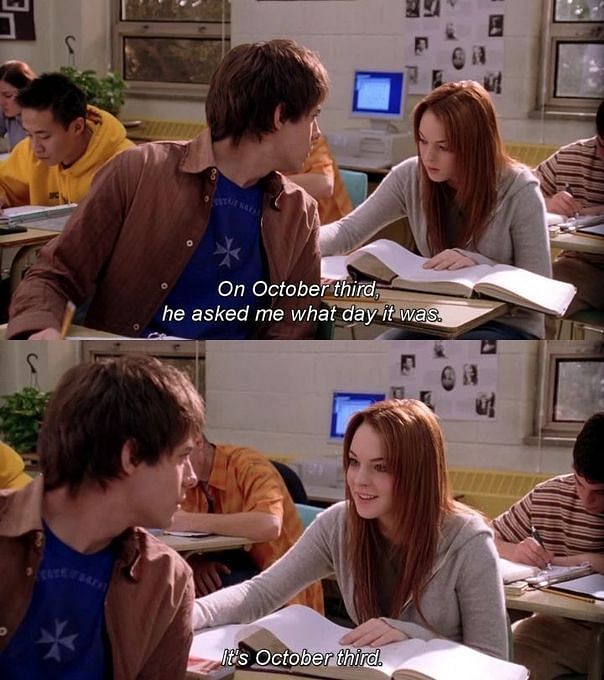 October 3rd Mean Girls Meme The Cult Classic Reference 7964