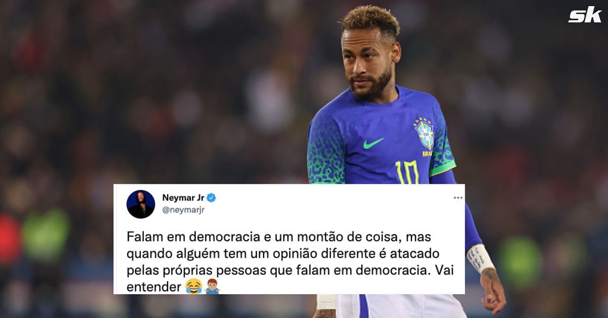 Neymar reacts to his critics with a viral tweet. 