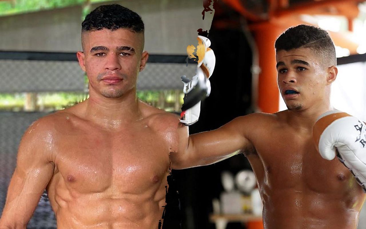 Fabricio Andrade (left) and Andrade training (right) 