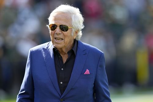 Robert Kraft at the New England Patriots v Green Bay Packers game