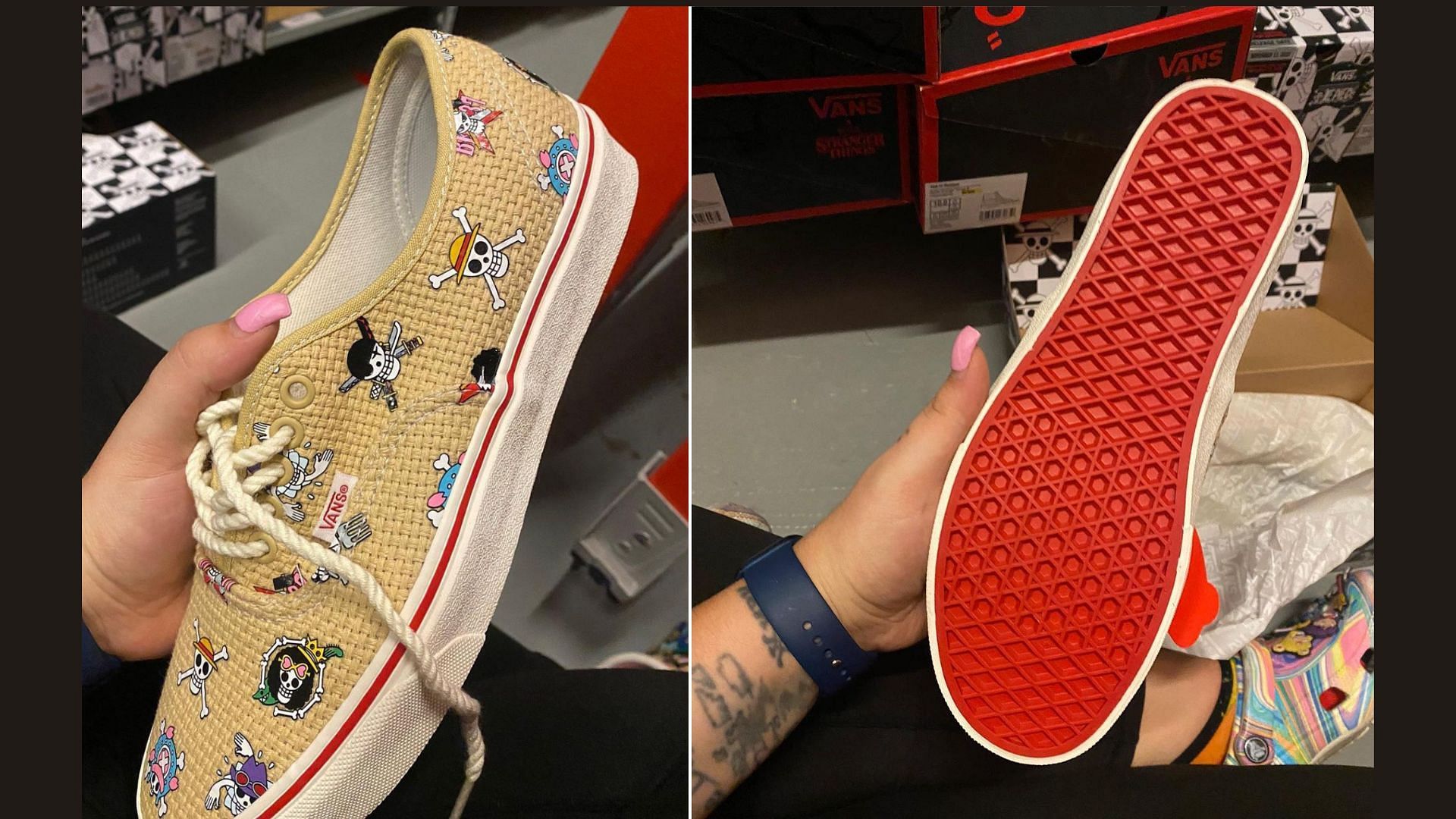 Upcoming One Piece x Vans Authentic sneakers, an ode to the Straw Hat crew (Image via @ovrnundr.io / Instagram)
