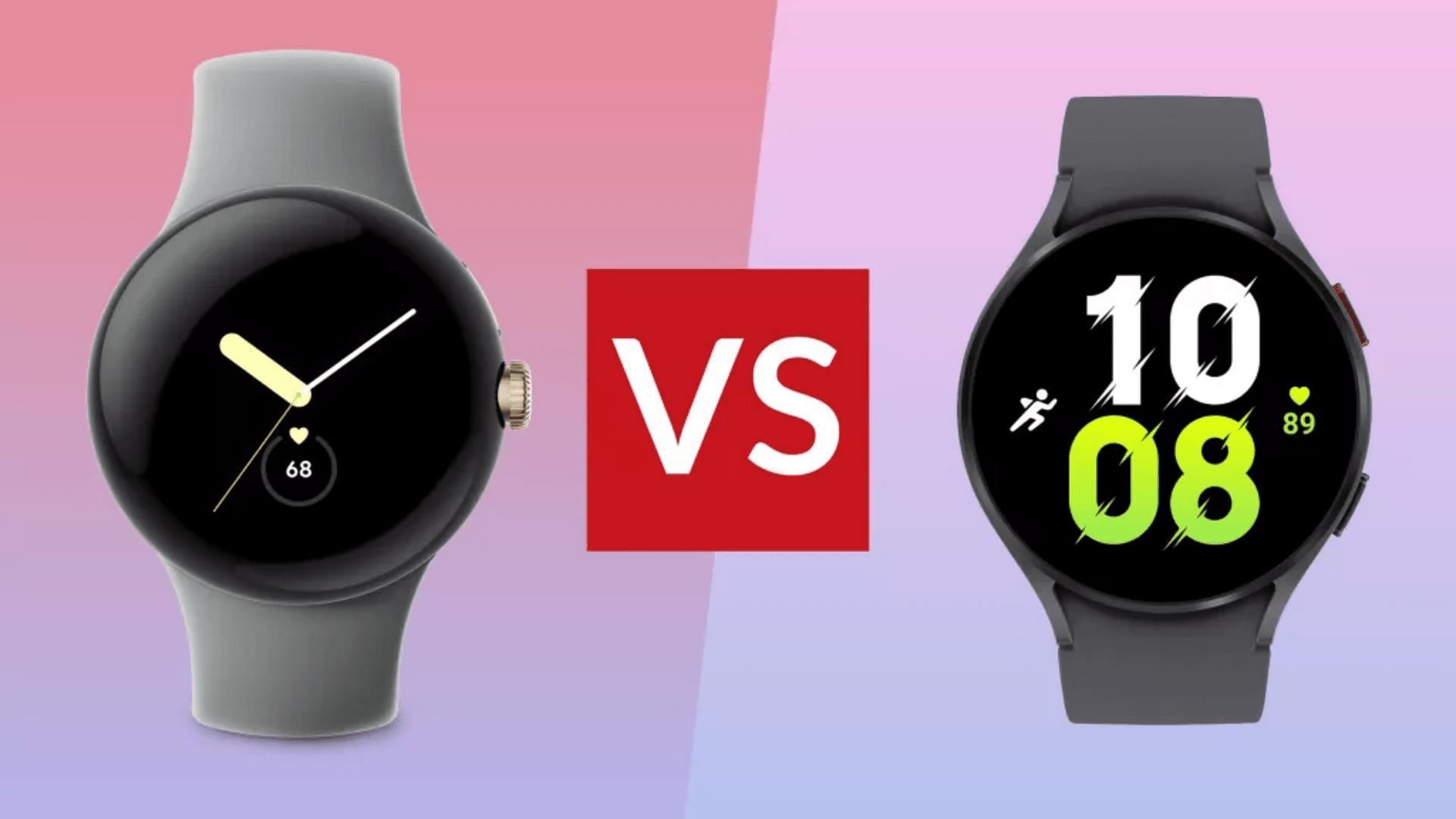 Google Pixel Watch vs Samsung Galaxy Watch (Image via T3)