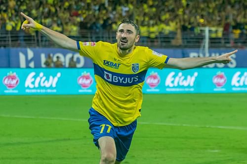 Ivan Kaliuzhnyi turned into a hero on his debut for Kerala Blasters FC (Image Courtesy: ISL)