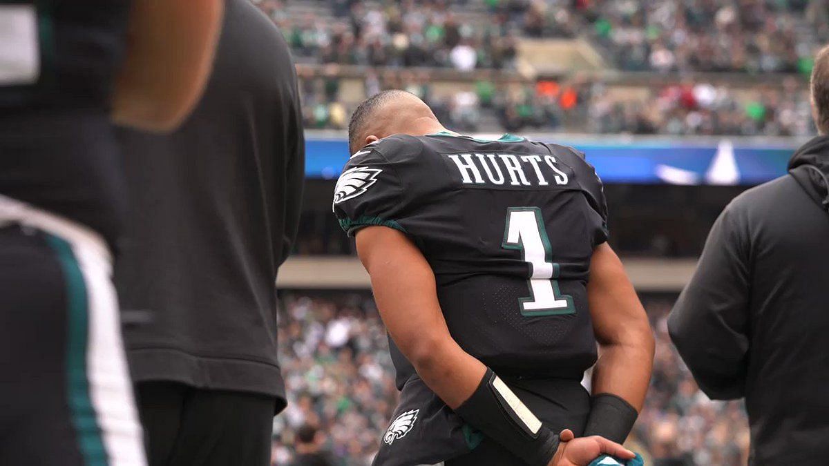 Eagles Nation on X: Jalen Hurts and his girlfriend Bry Burrows at today's  press conference.  / X