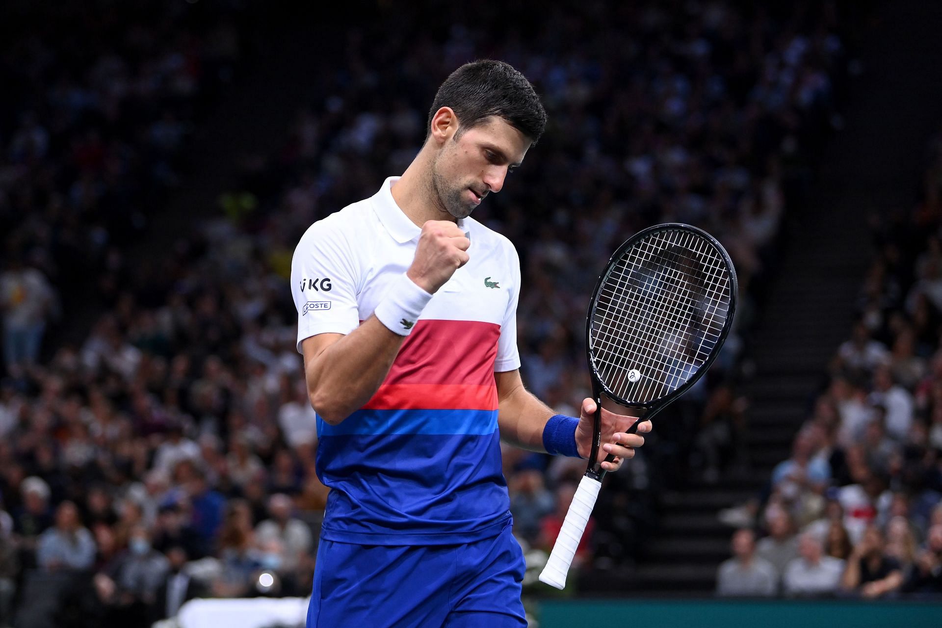 Novak Djokovic at the Rolex Paris Masters