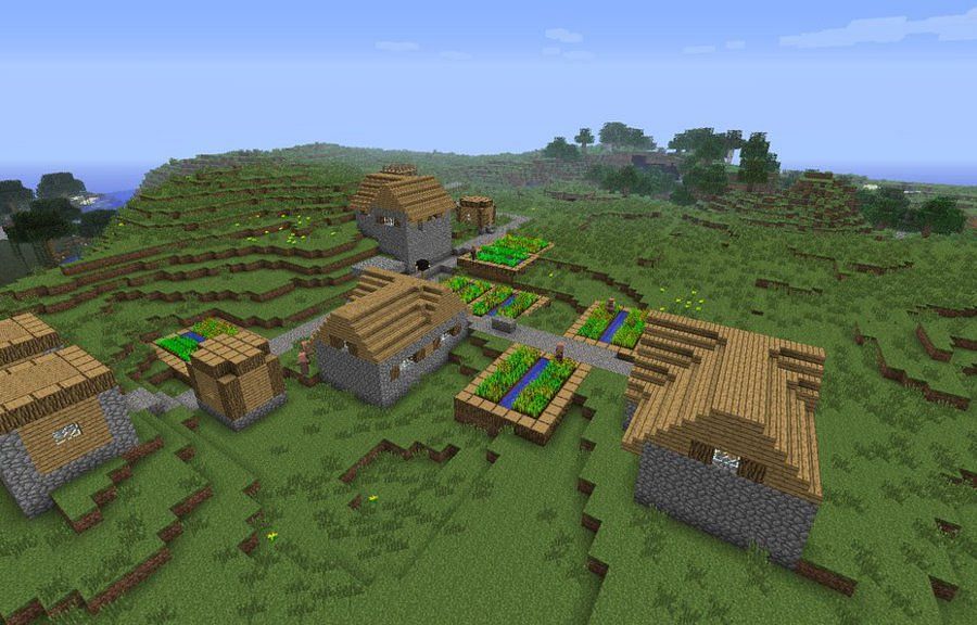 Villages are very different now (Image via Chunkbase)
