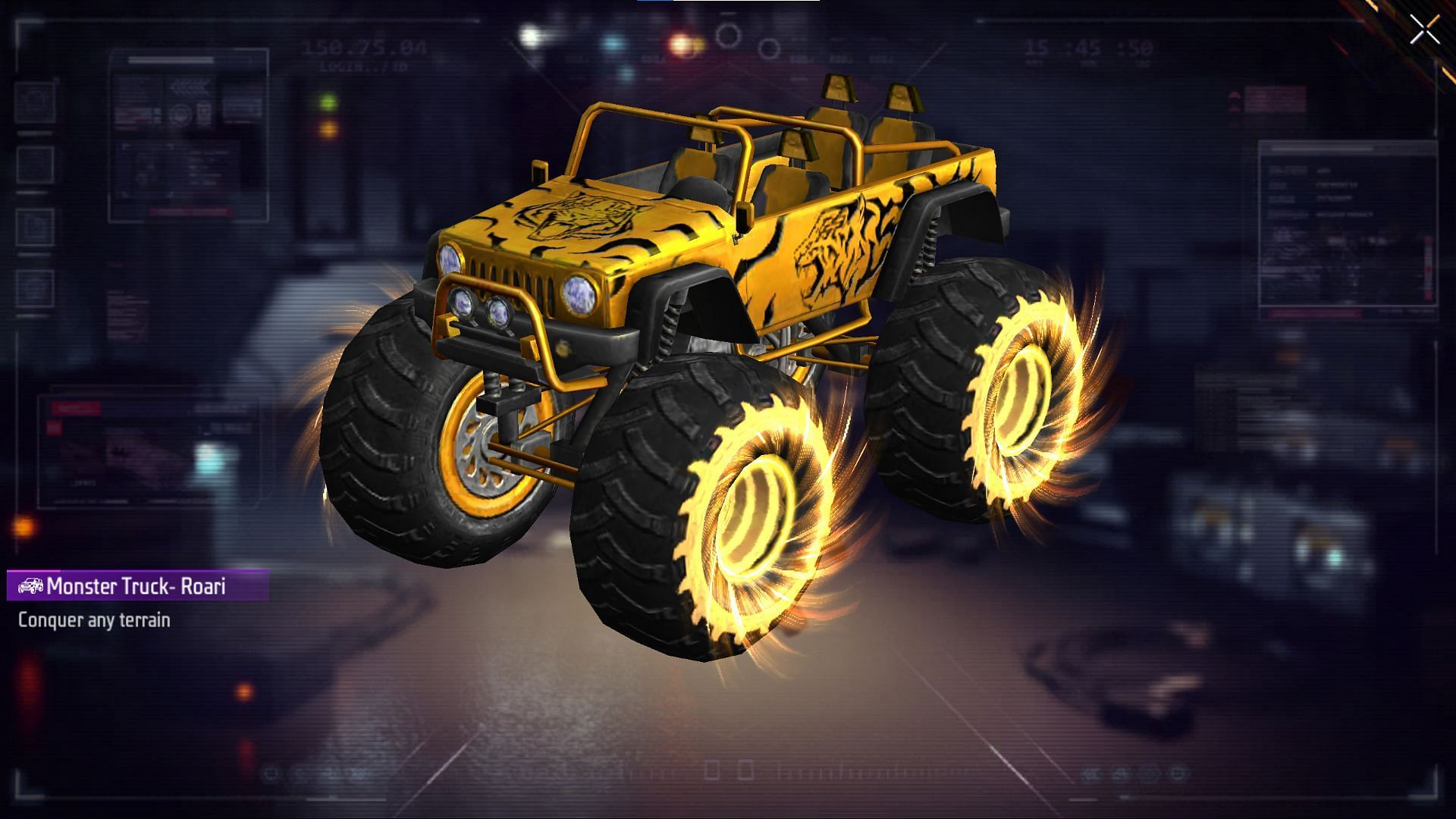 You can get a free Monster Truck skin through the login event Image via Garena)