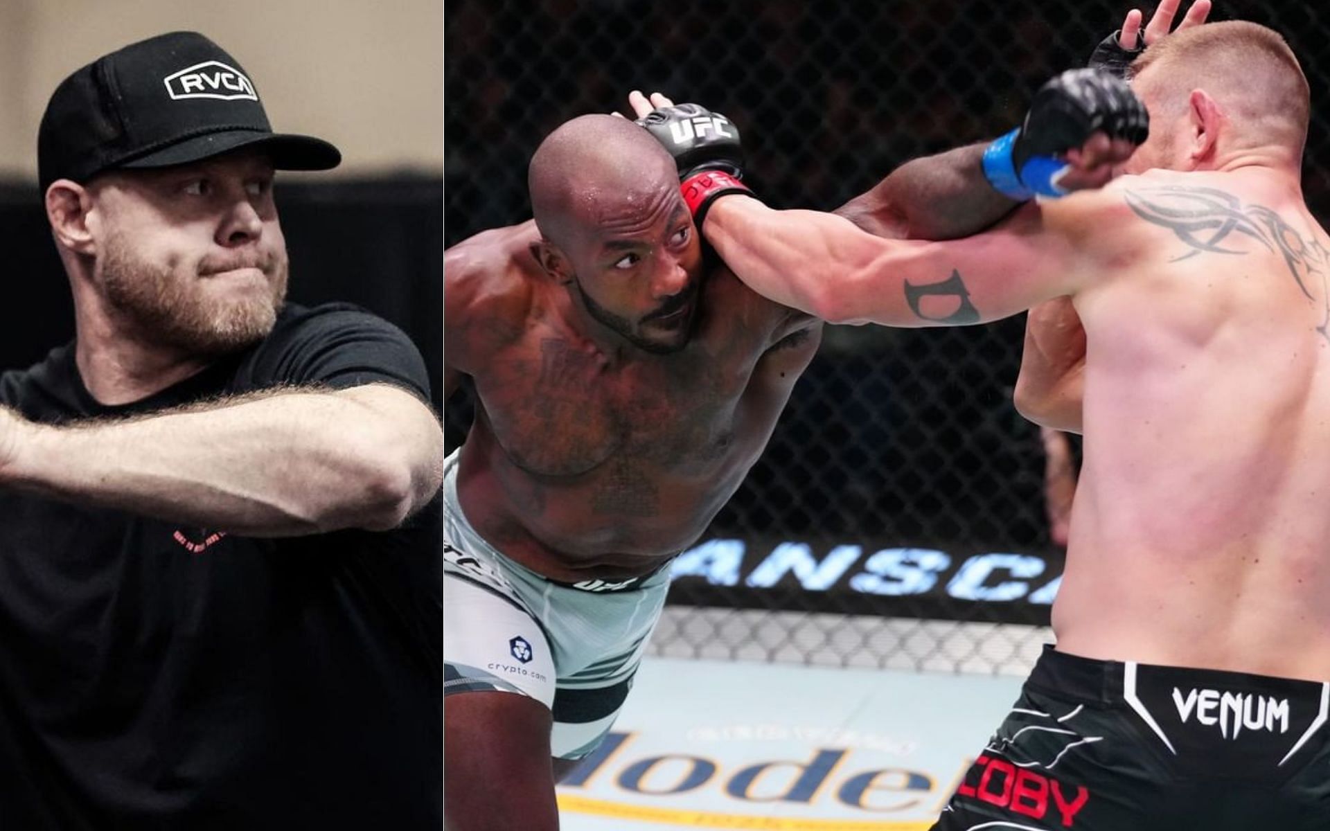 Eric Nicksick (left) and Khalil Rountree Jr. vs Dustin Jacoby (right) [Image credits: @ufc and @eric_xcmma on Instagram]
