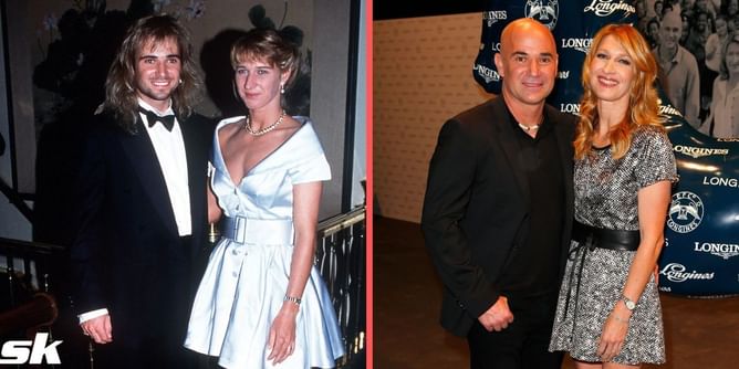 "I'm praying for Steffi to win, looking forward to the ball, and it was the first year they canceled it" - Andre Agassi on wanting to dance with Steffi Graff at 1992 Wimbledon ball