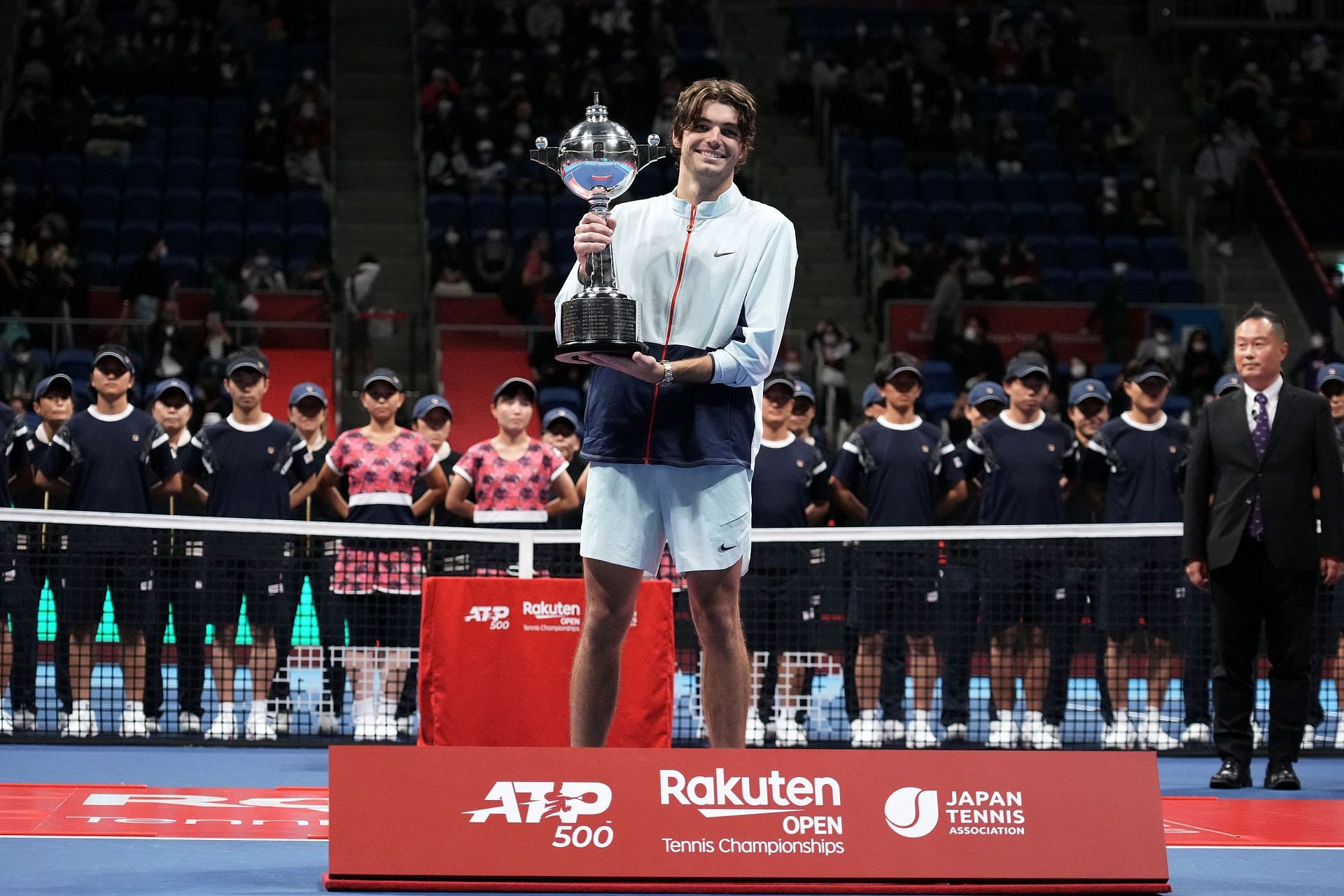 Taylor Fritz after his triumph at the Japan Open. (PC: Getty Images)