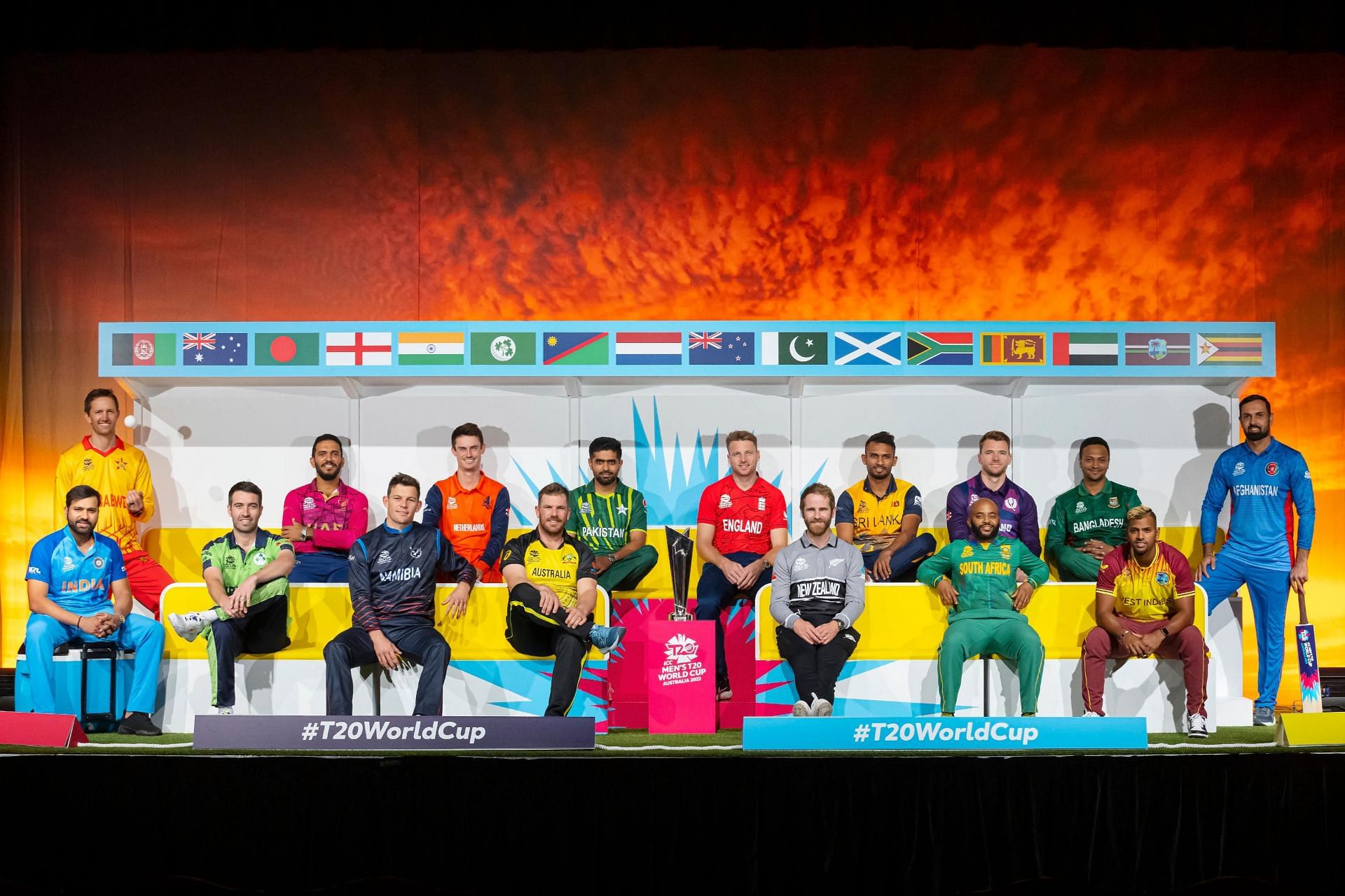 टी20 वर्ल्ड कप से पहले सभी कप्तानों की तस्वीर (Photo Credit - ICC)