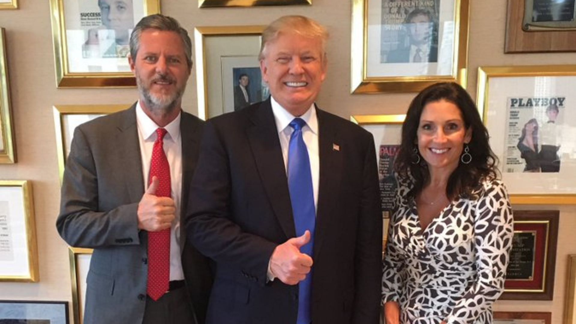 Becki, Jerry and Donald Trump (Image via The Washington Post)