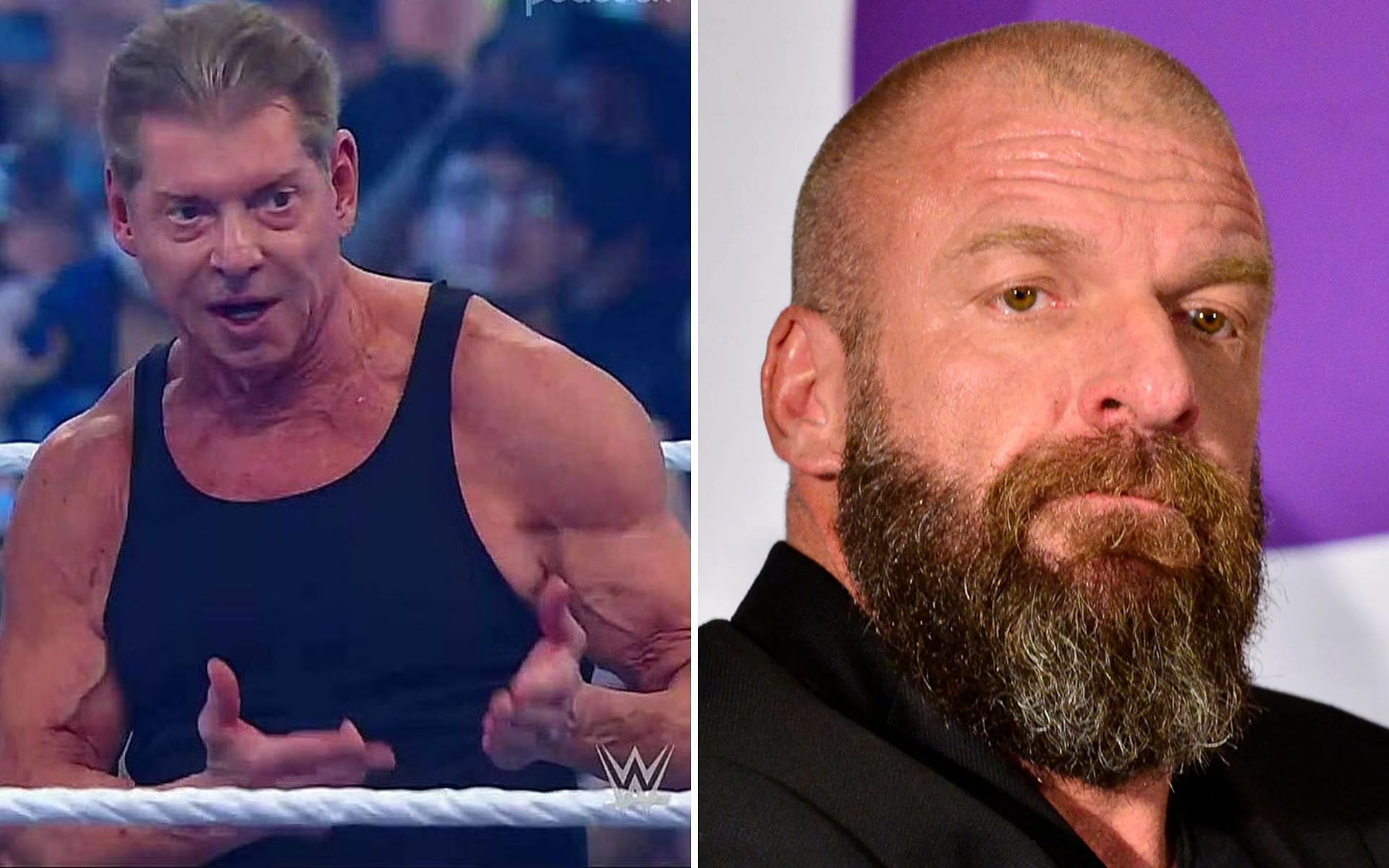 Vince McMahon (left); 