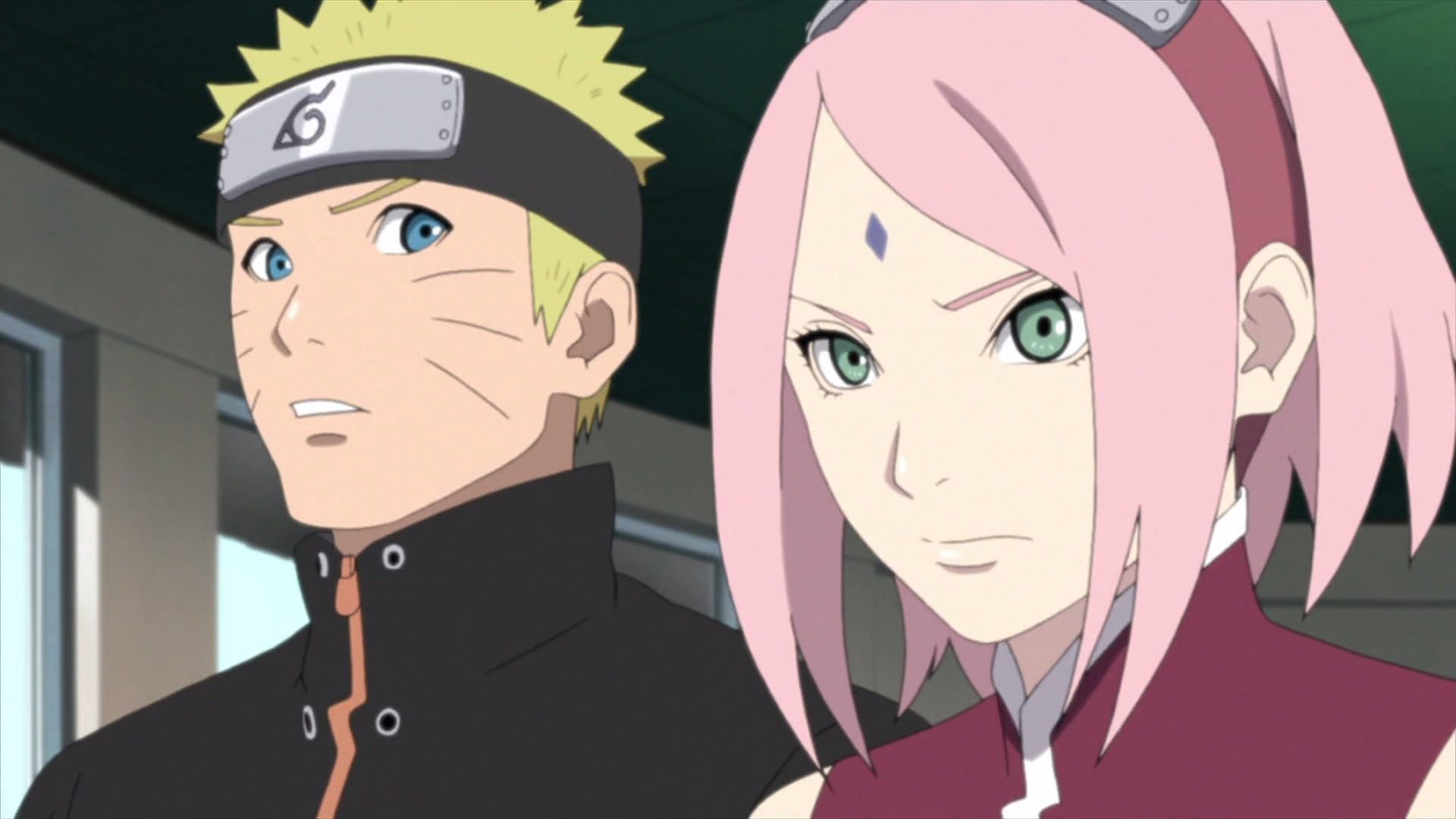 Naruto and Sakura as seen in the show (Image via Studio Pierrot)