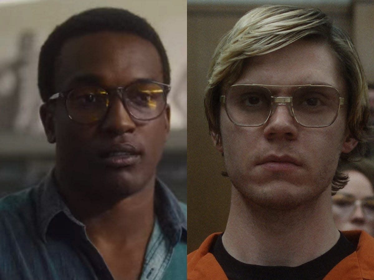 Tony Hughes and Jeffrey Dahmer as seen in the series (Image via Netflix)